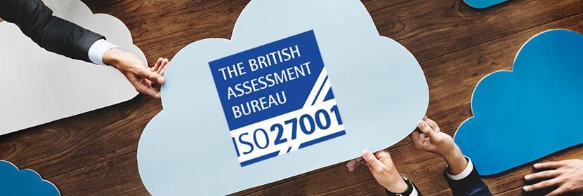 Serviced Cloud is ISO27001 accredited